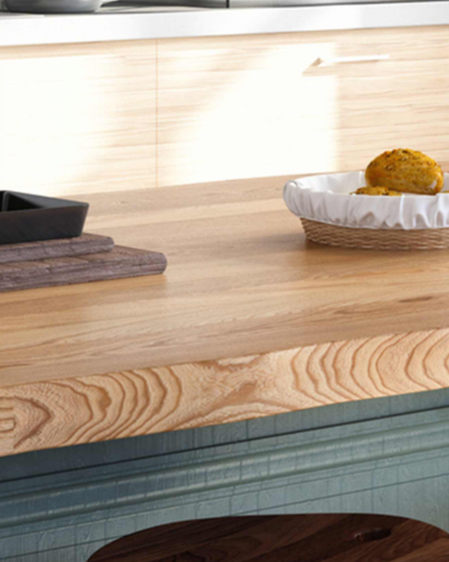 Arbeitsplatte aus Holz